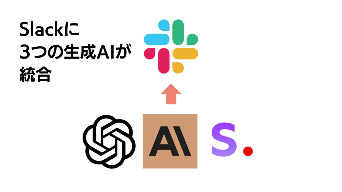 Slackに3つの生成AIが統合